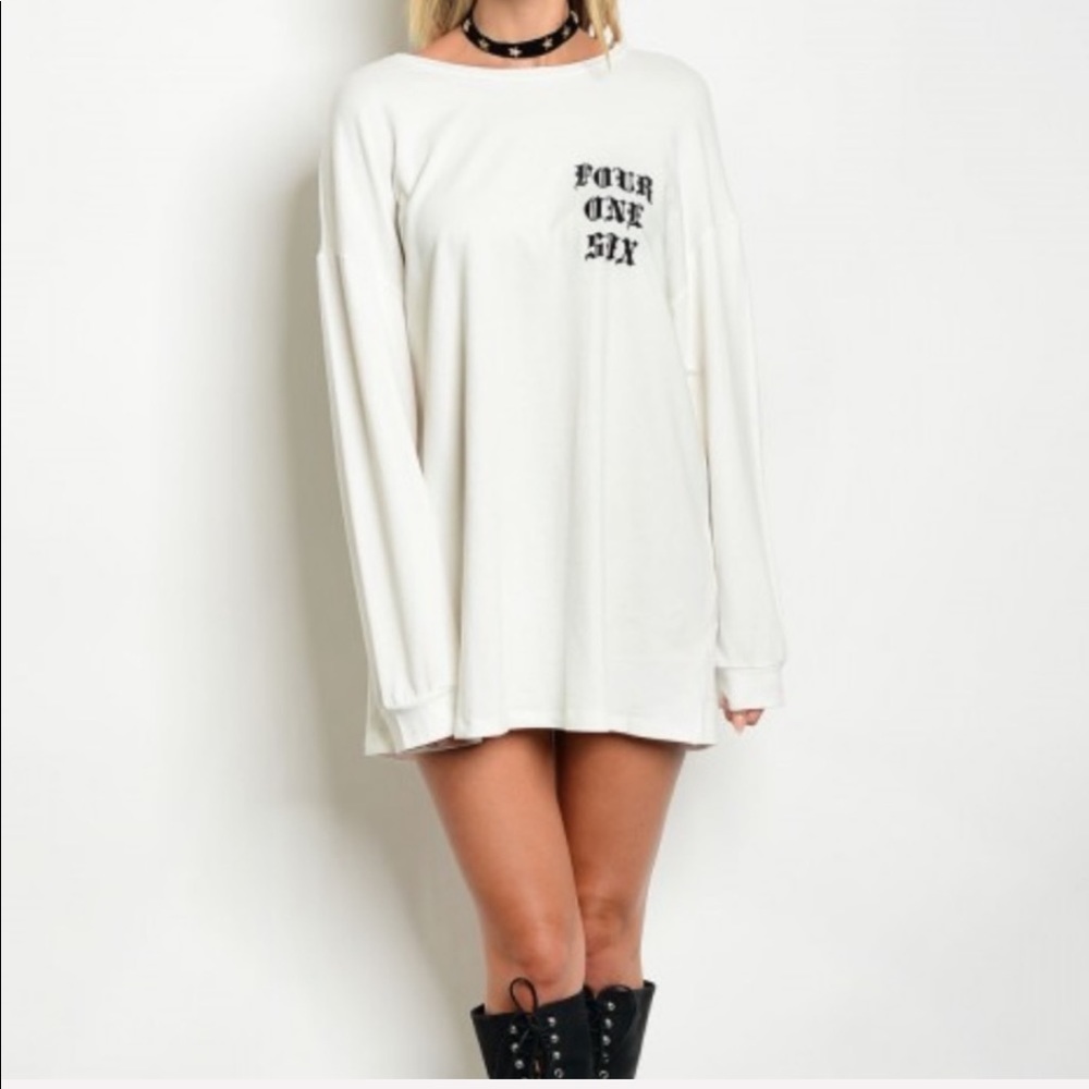 Drake 6 God “Made in the Six” Long-Sleeve T-Shirt/Dress - Picture 4 of 5